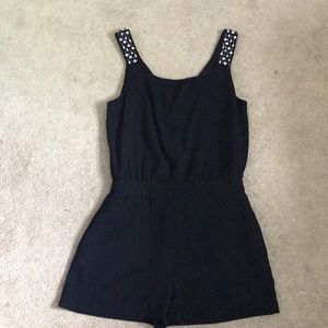 Zara Basic Romper Black sz Small